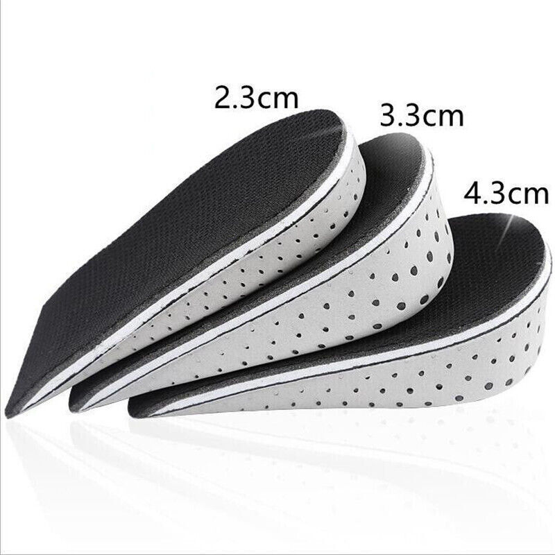 Height Increase Insoles Men Women Invisible Heel Lift Taller Shoe Insert Comfort - Picture 10 of 13