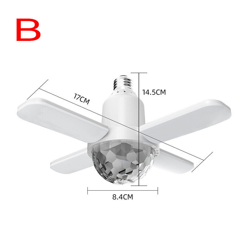 RGB Dimmable Smart LED Ceiling Light Fan Lamp Bluetooth Music Speaker - Picture 13 of 13