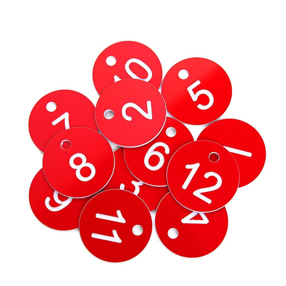 1-20/50/100 Engraved Number Discs Restaurant Table Tags Gym Locker Pub Hotels - Picture 8 of 10