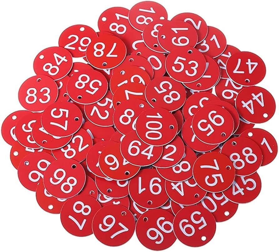 1-20/50/100 Engraved Number Discs Restaurant Table Tags Gym Locker Pub Hotels - Picture 10 of 10