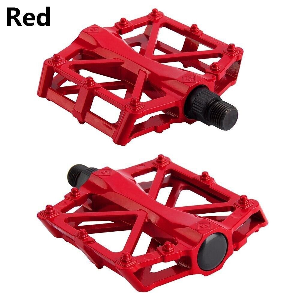 Bicycle Mountain Mtb Bmx Bike Cycling Bearing Alloy Flat-platfrom Pedals 9/16” - Picture 16 of 18