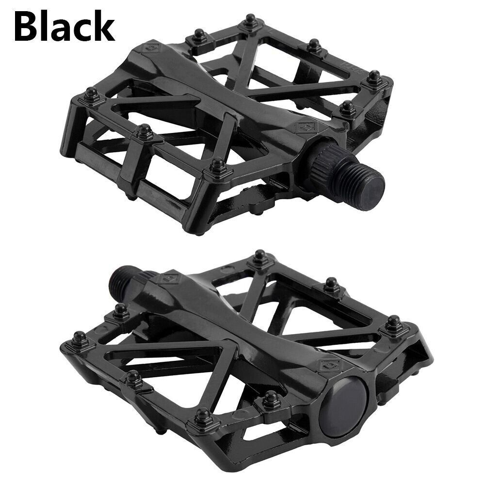 Bicycle Mountain Mtb Bmx Bike Cycling Bearing Alloy Flat-platfrom Pedals 9/16” - Picture 15 of 18