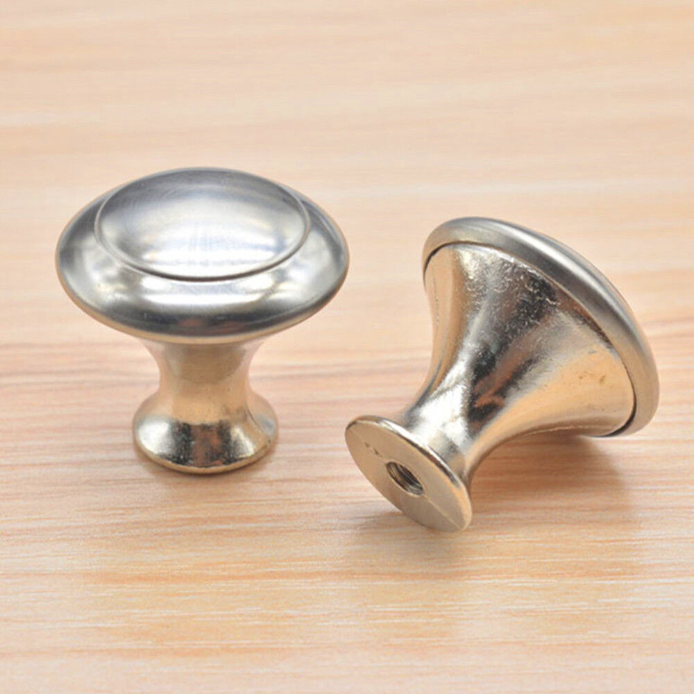 20X Brushed Satin Chrome Cupboard Cabinet Door Knobs Handles Drawer Wardrobe A+ - Picture 21 of 22