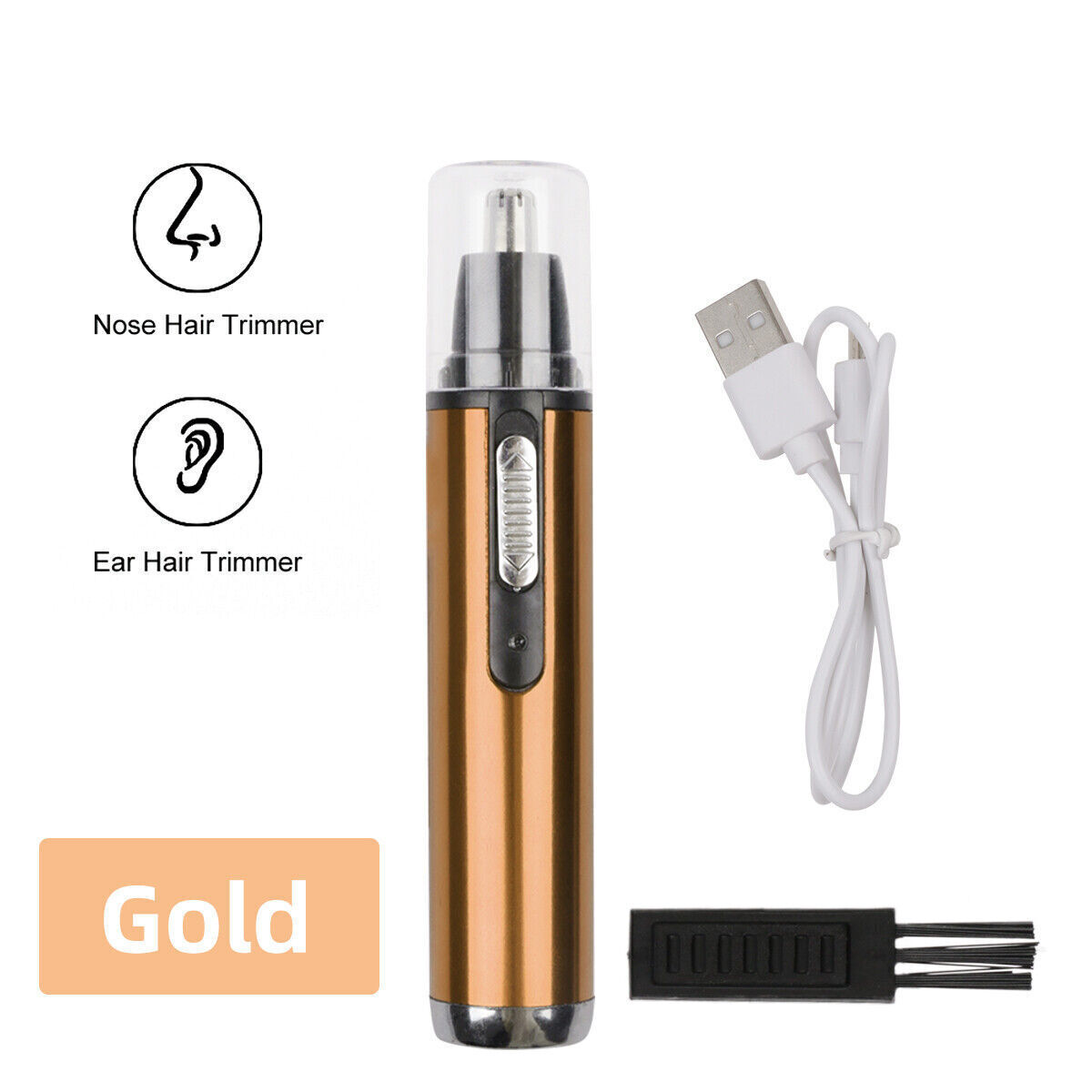 Electric Nose Ear Hair Trimmers Remover Professional Rechargeable Clipper USB - Picture 15 of 16
