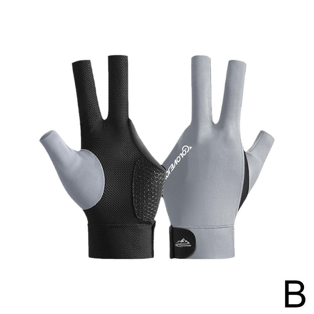 Snooker Gloves Billiard 3 Left Three Finger Hand Open Pool Cue Glove Fast 1PCS - Picture 18 of 18