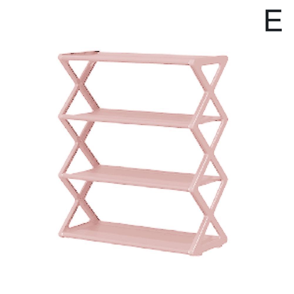 Shoe Rack 4 Tiers DIY Narrow Small Free Standing Shoes Storage Tall Organizer - Picture 20 of 20