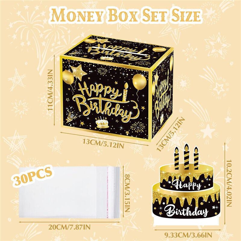 Happy Birthday Money Box for Cash Gift Pull Surprise Money Gift Boxes - Picture 20 of 22