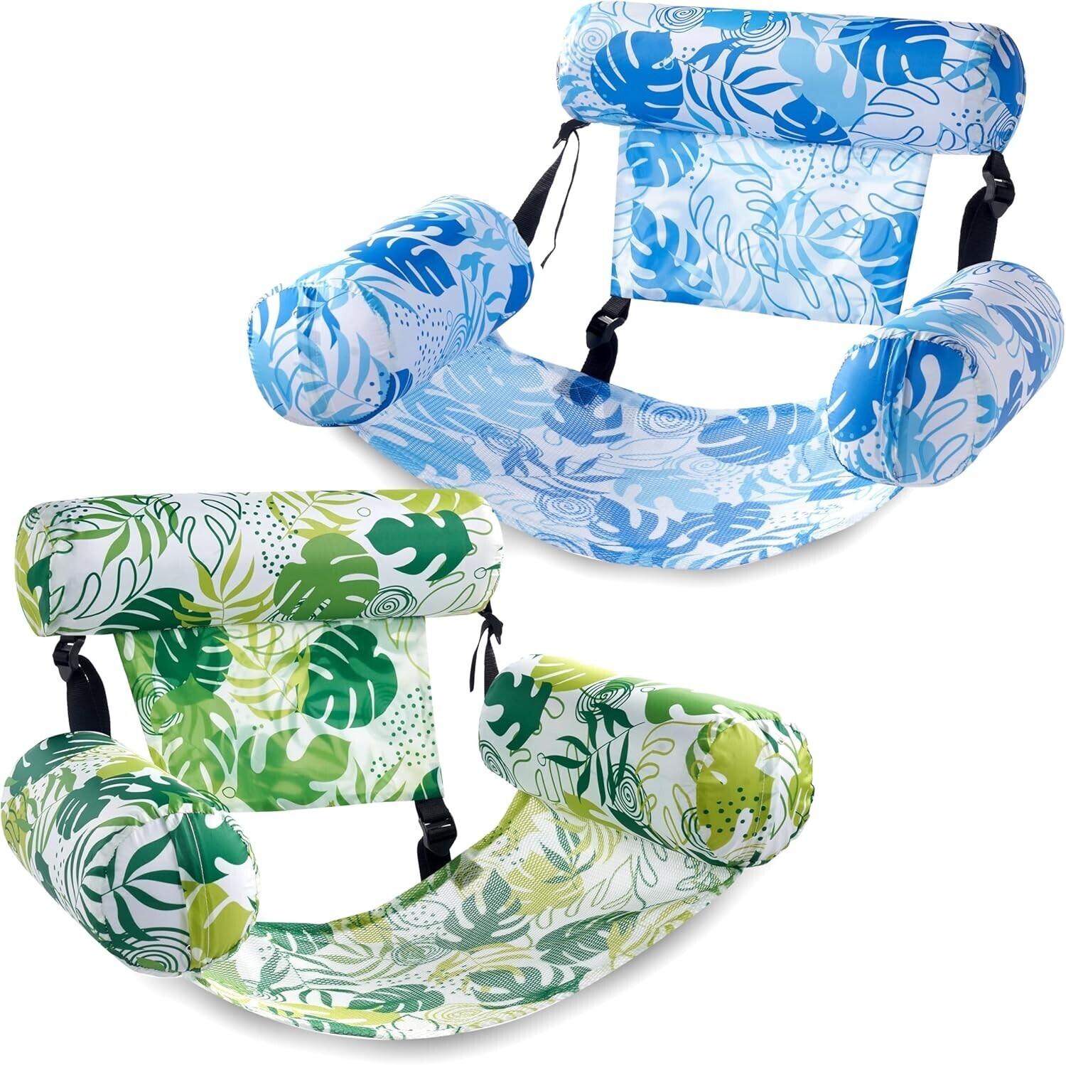 Schwimmender Liegestuhl für Schwimmbäder aufblasbar Lazy Hängematte Pool Float - Bild 18 von 18