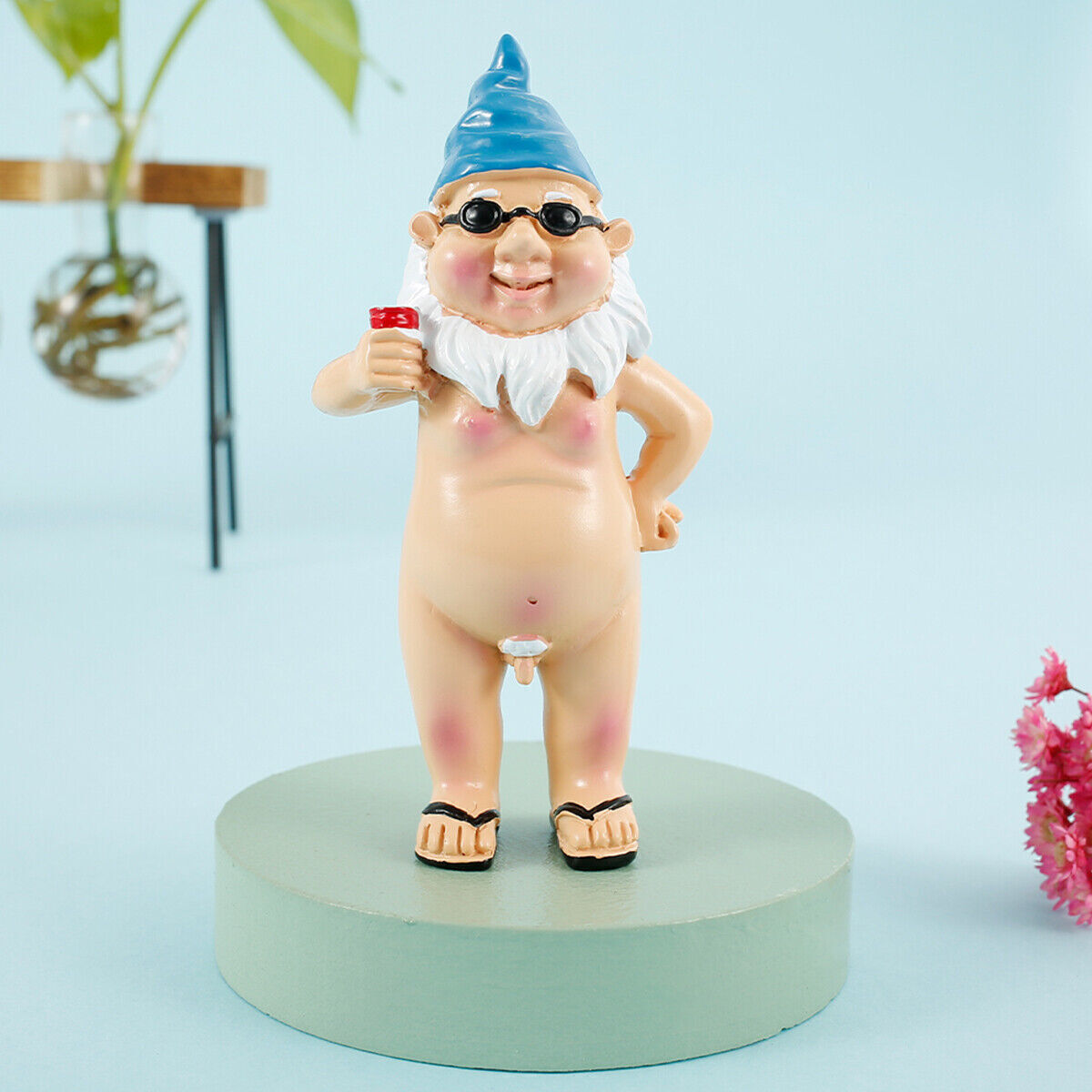 Garden Gnomes Nude Statuary Naughty Statue Gift Nudist Decor Outdoor Ornament - Picture 14 of 16