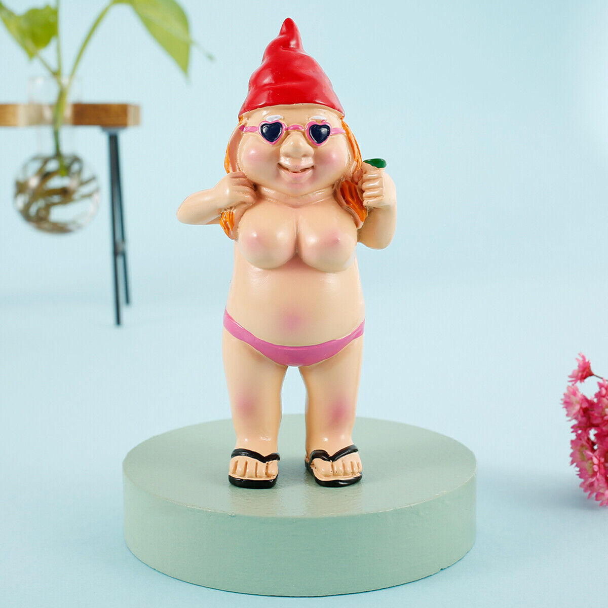 Garden Gnomes Nude Statuary Naughty Statue Gift Nudist Decor Outdoor Ornament - Picture 15 of 16