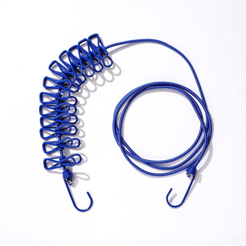 Travel Camping Portable clothes Line Joinable Washing Line Long Compact 12 Peg - Picture 11 of 13