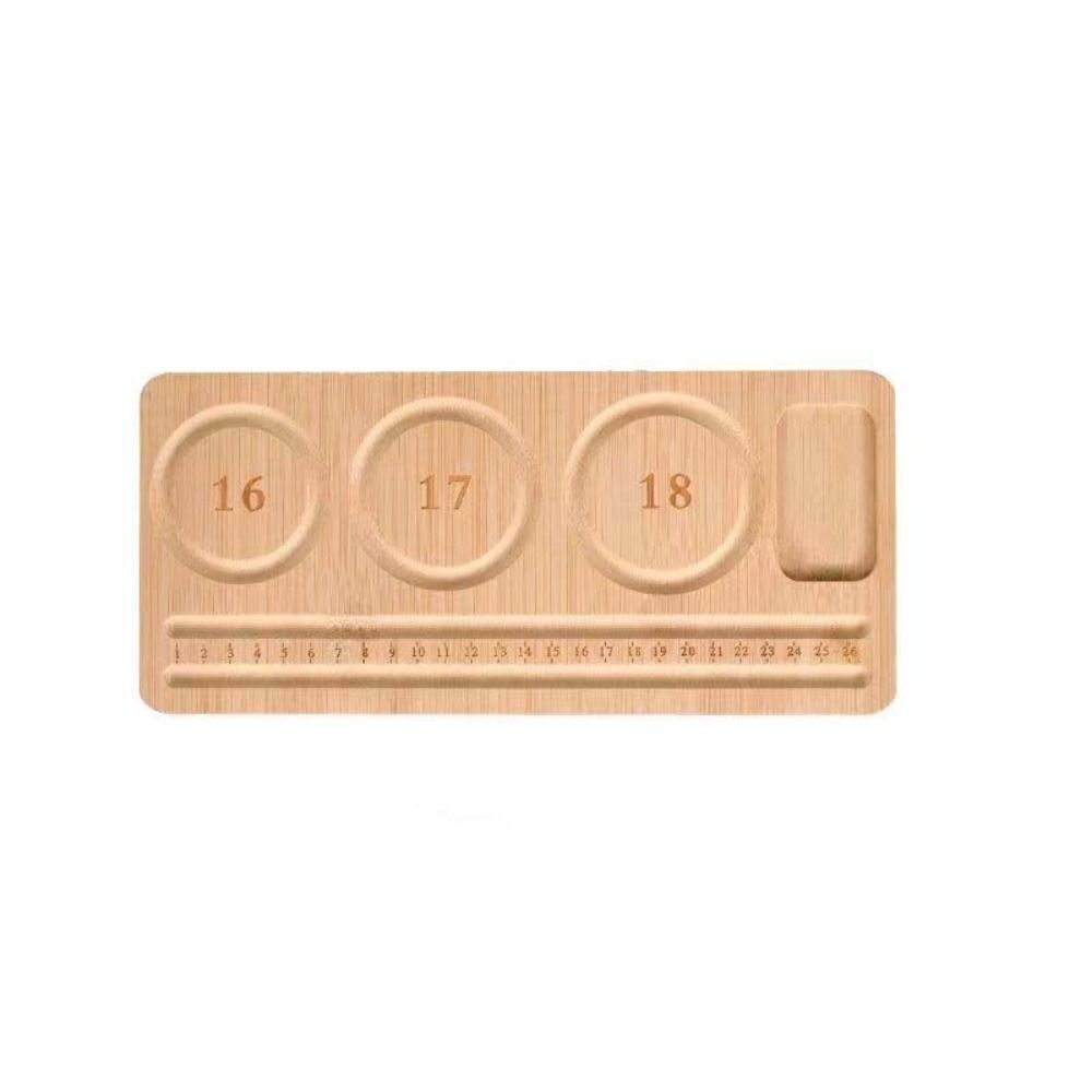 Wooden Bead Board Jewelry Making Board Wood Beading Tray for DIY Bead Design