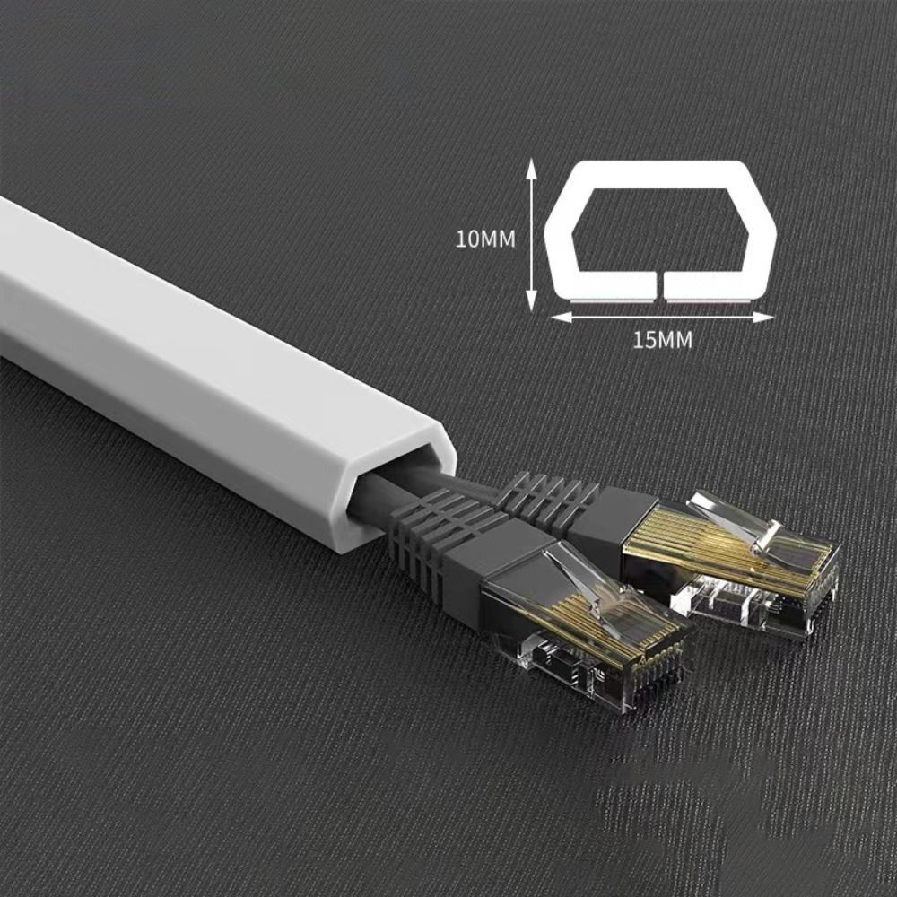 SelfAdhesive Wire Cover PVC Floor Cord Cover Electric Wire Slot Cable Organizer