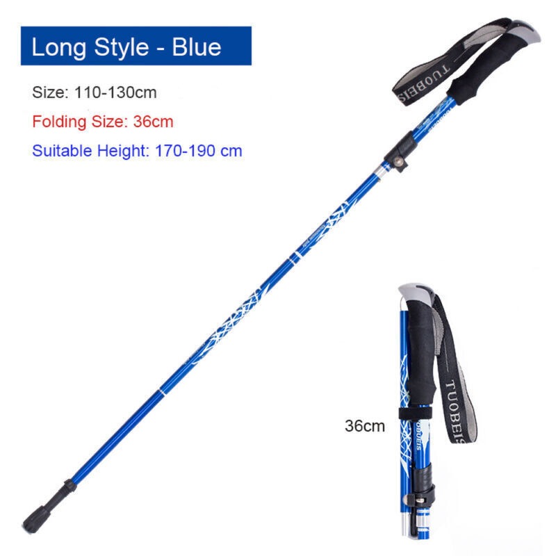 Wanderausrüstung Schnell verstellbare Schlösser Outdoor Trekkingstöcke - Bild 10 von 18