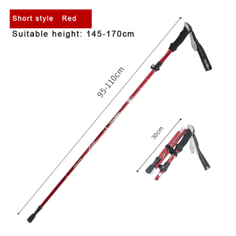 Wanderausrüstung Schnell verstellbare Schlösser Outdoor Trekkingstöcke - Bild 17 von 18