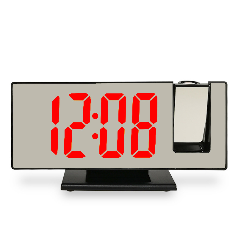 LED Digital Projection Alarm Clock Temperature Date Snooze Ceiling Projector